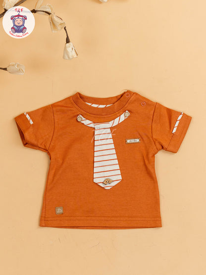 Rust & Beige - Girls T-Shirts & Shorts