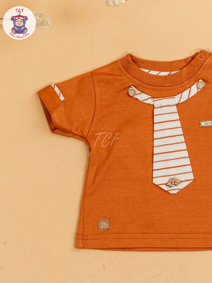Rust & Beige - Girls T-Shirts & Shorts