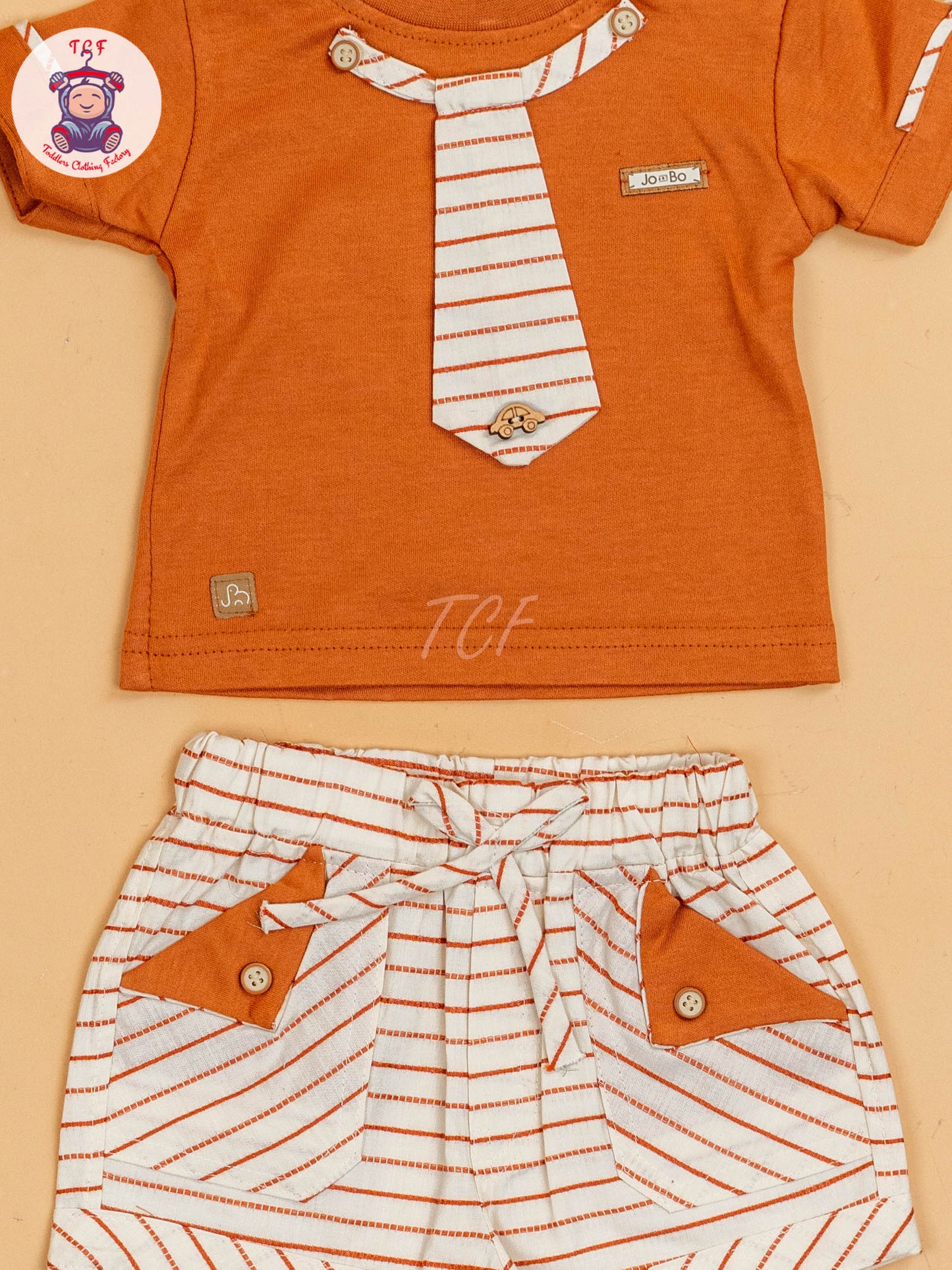 Rust & Beige - Girls T-Shirts & Shorts