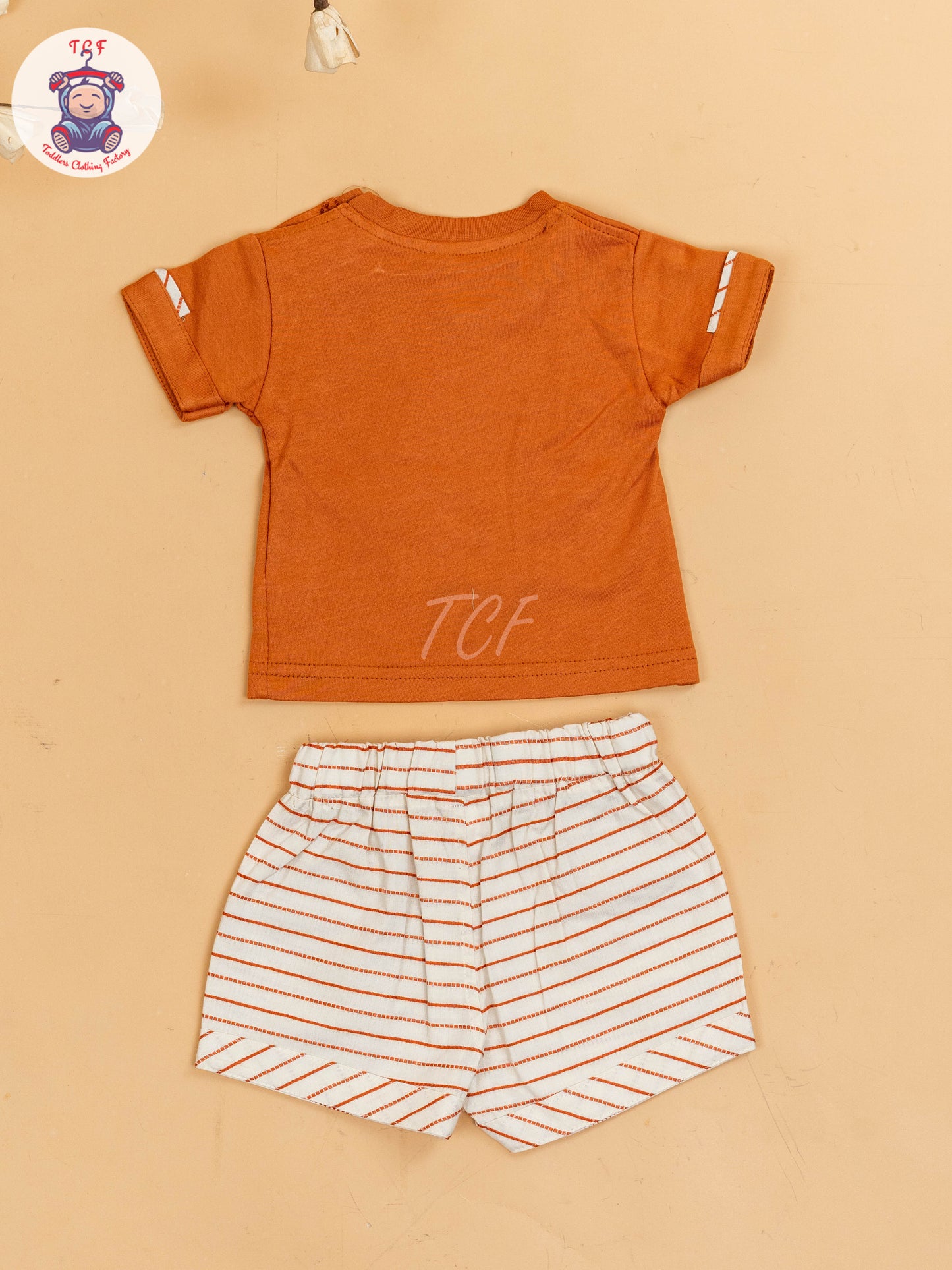 Rust & Beige - Girls T-Shirts & Shorts