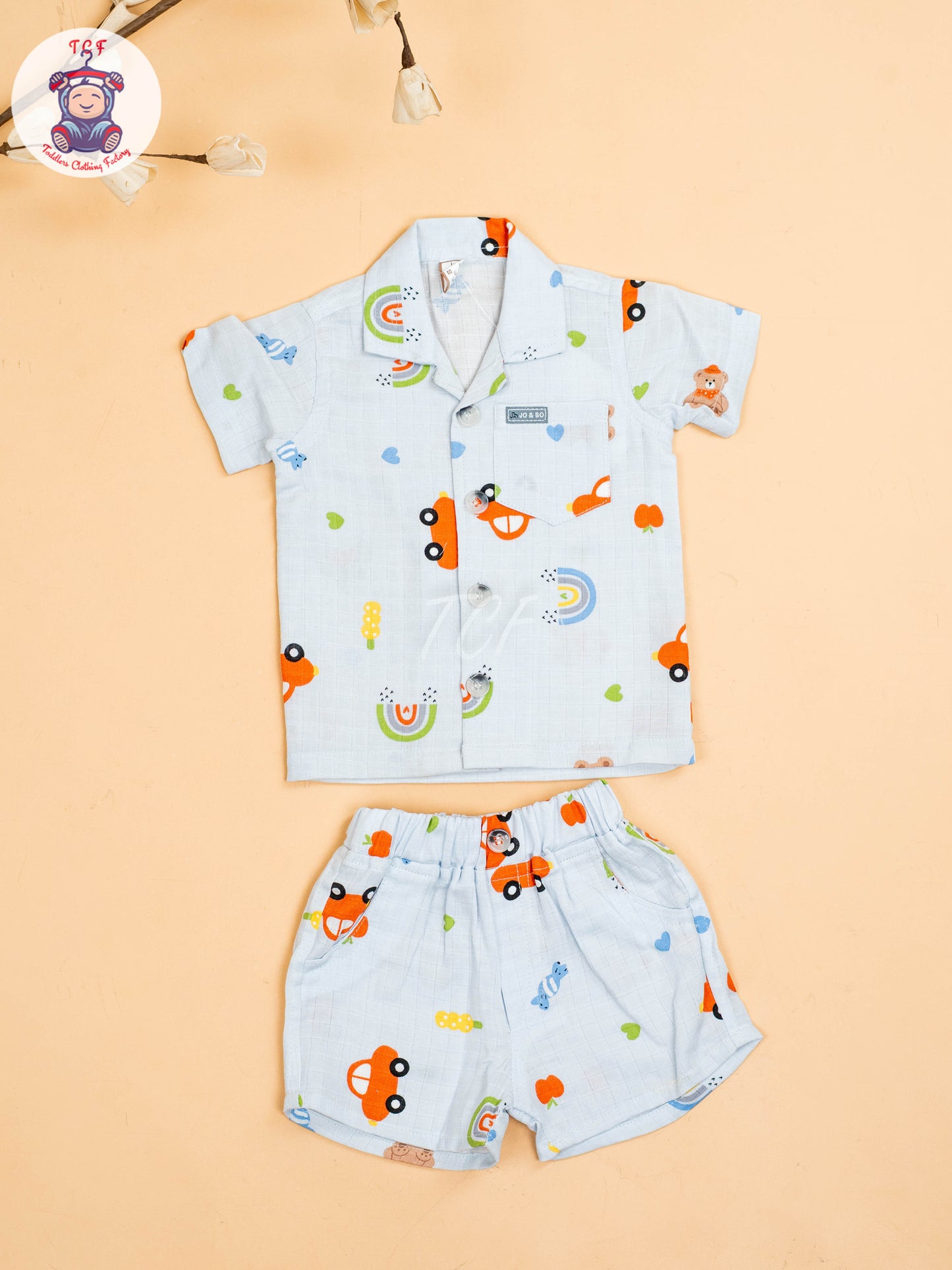 Lite Blue  - T-Shirts & Shorts