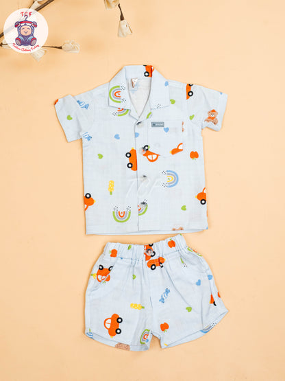 Lite Blue  - T-Shirts & Shorts