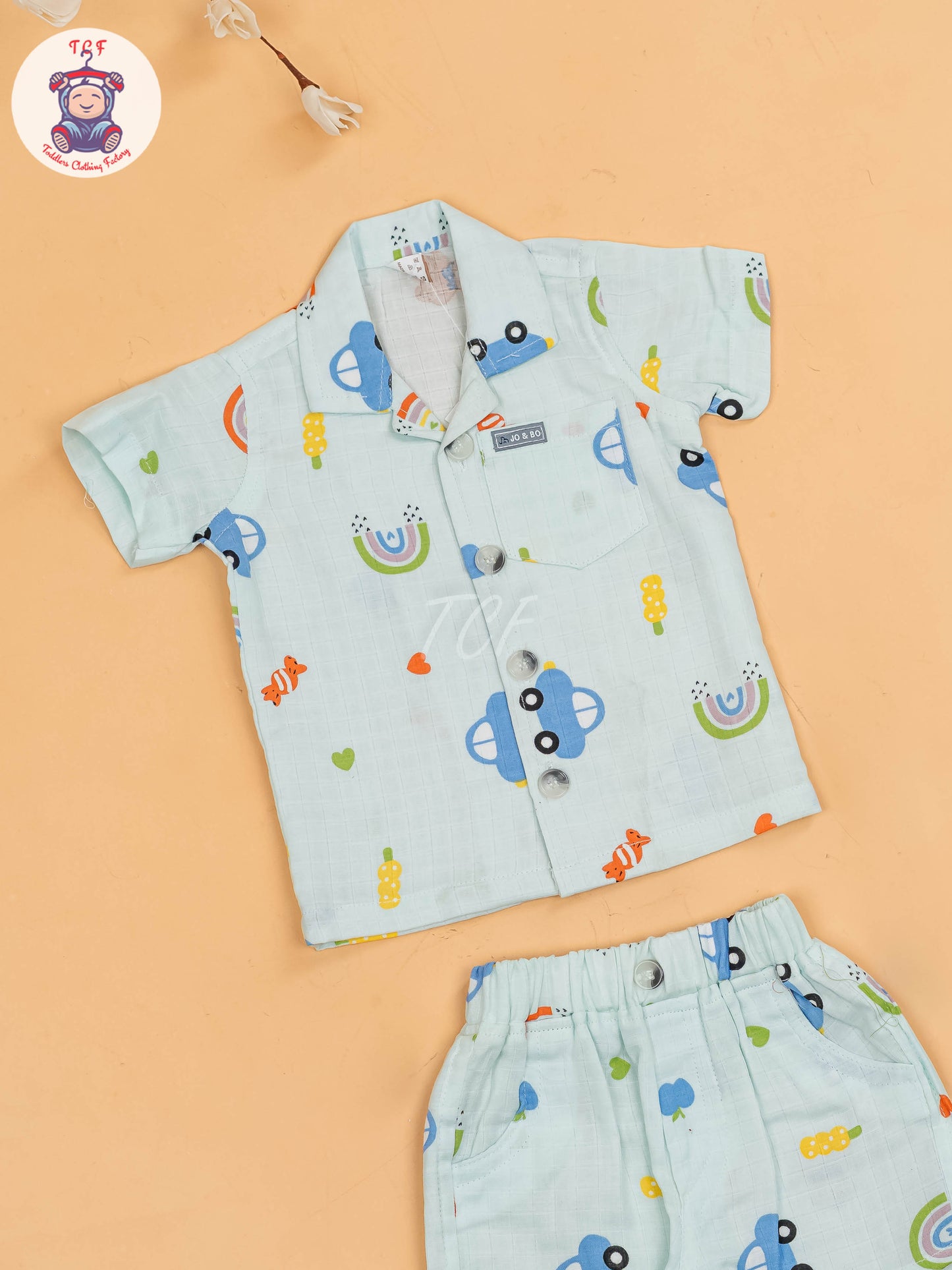 Sky Blue  - T-Shirts & Shorts