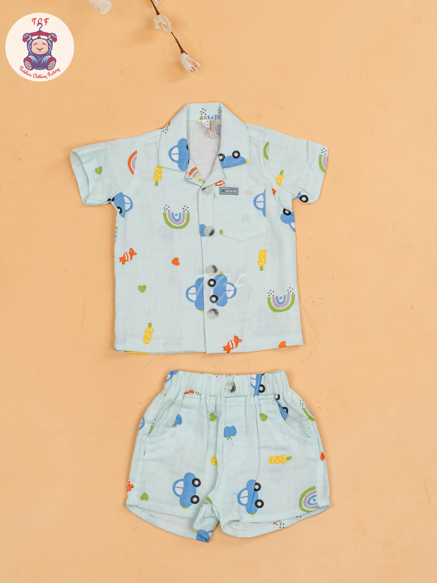 Sky Blue  - T-Shirts & Shorts