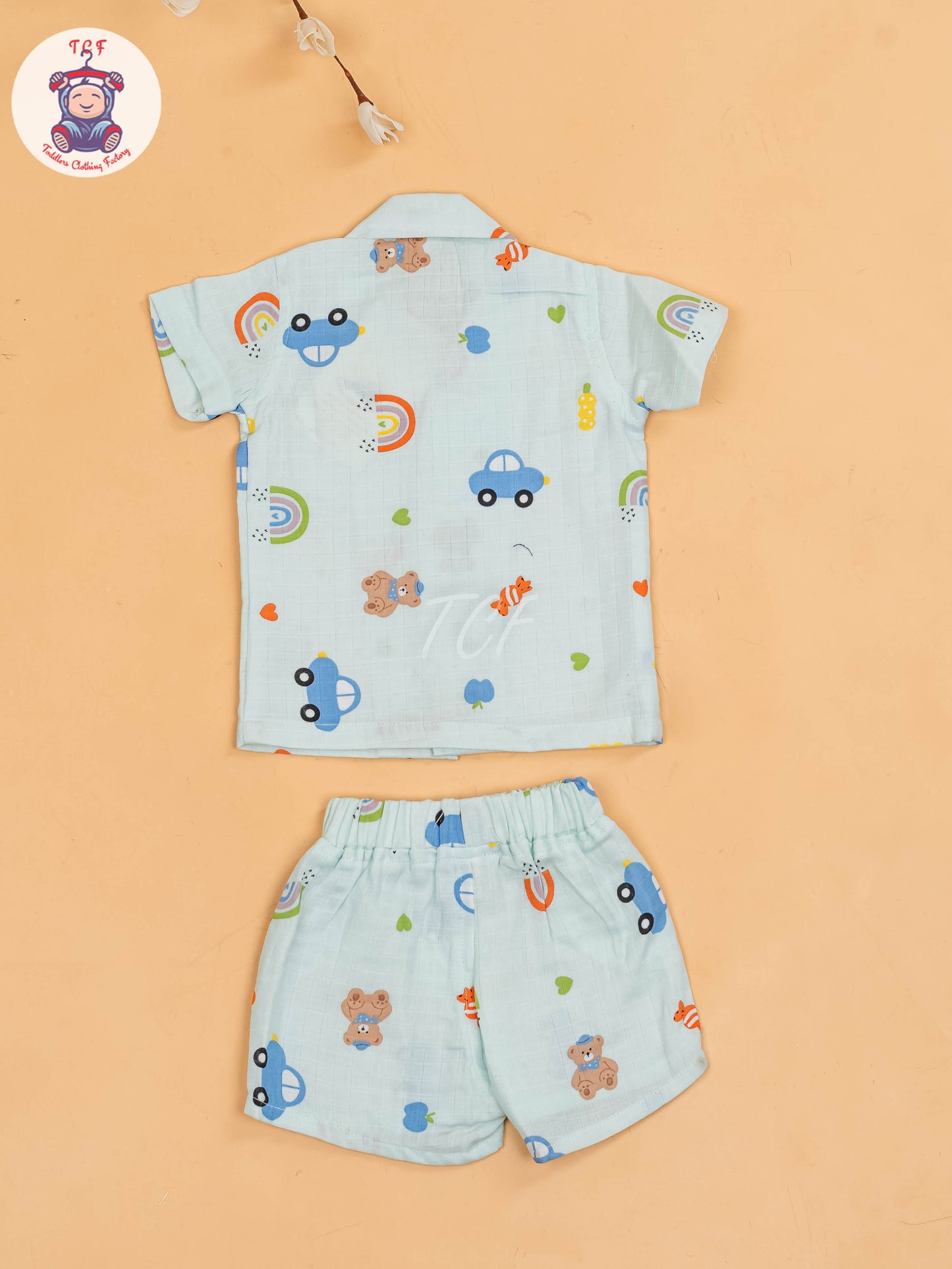 Sky Blue  - T-Shirts & Shorts