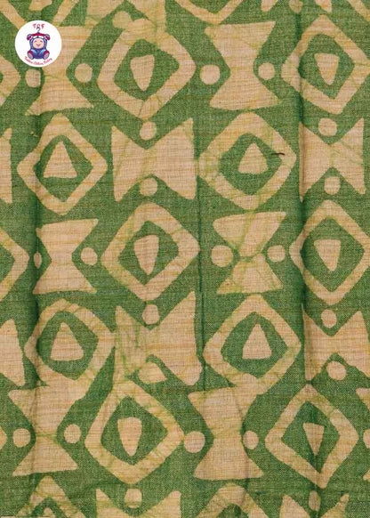 Green & Beige - Boys Readymade Bhatik Shirts