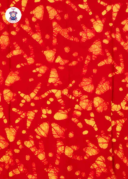 Red & Yellow - Boys Readymade Bhatik Shirts