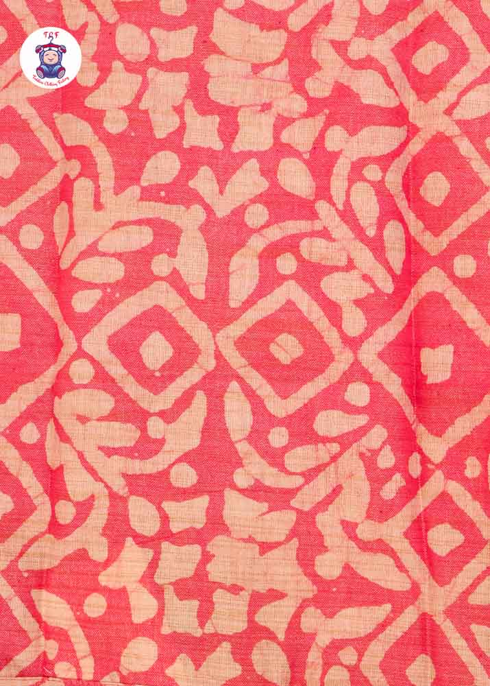 Lite Red & Beige - Boys Readymade Bhatik Shirts