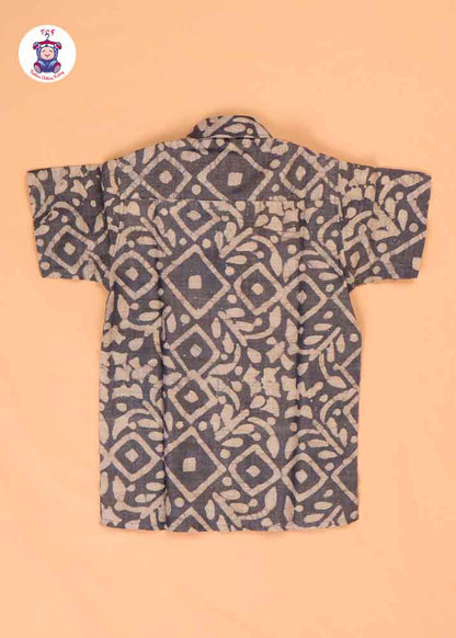 Light Grey - Boys Bhatik Readymade Shirts