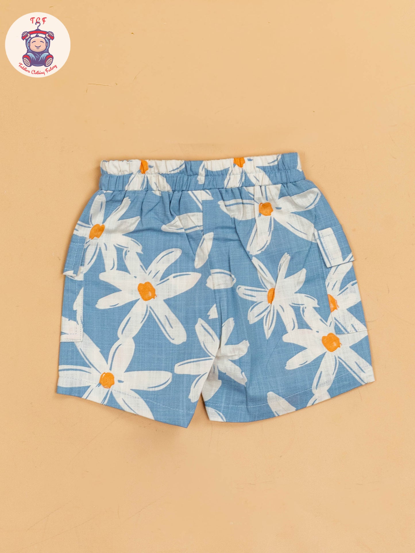 Blue & White - Boys Floral Printed Shirts & Shorts