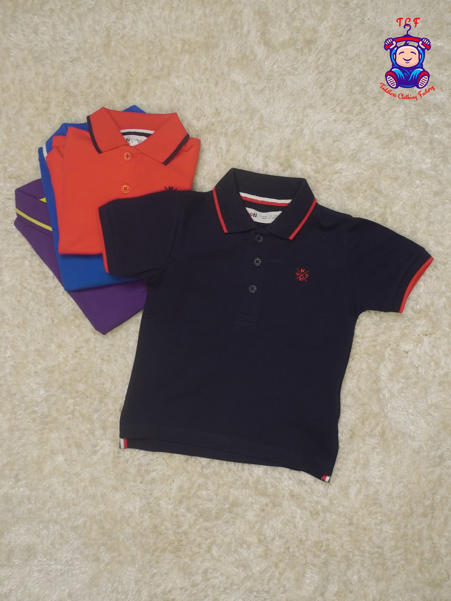 Blue - Boys Readymade Collor T-Shirts