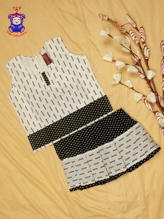 Black & White - Cotton Pavadai Sattai