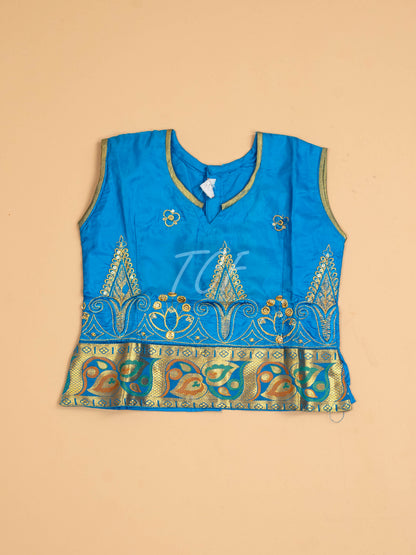 Sky Blue - Embriodered Pavadai Sattai