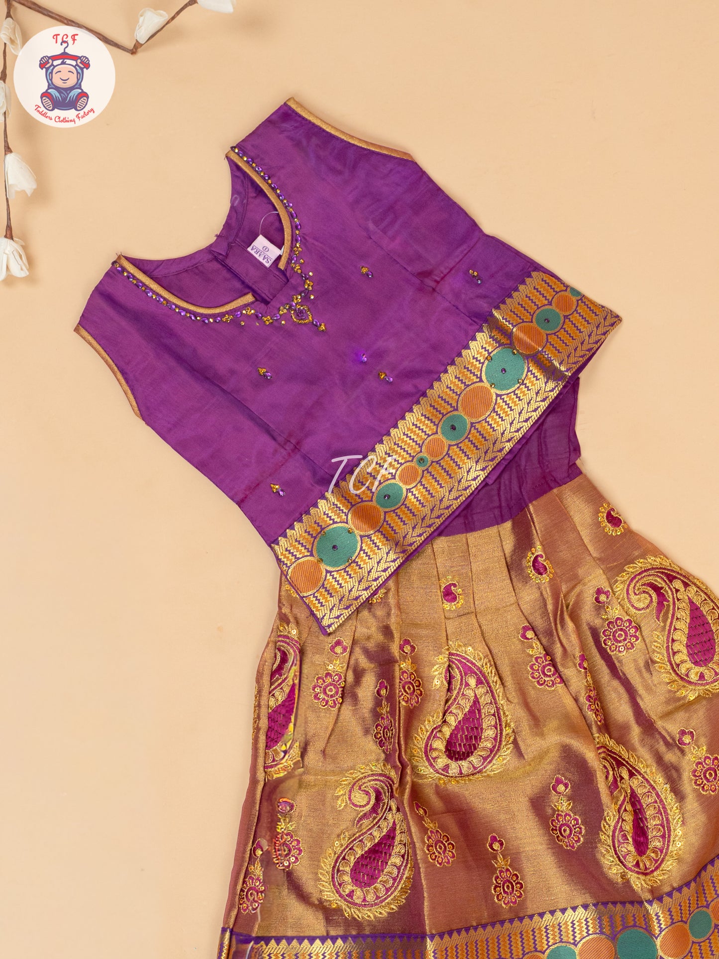 Majentha - Embriodered Pavadai Sattai