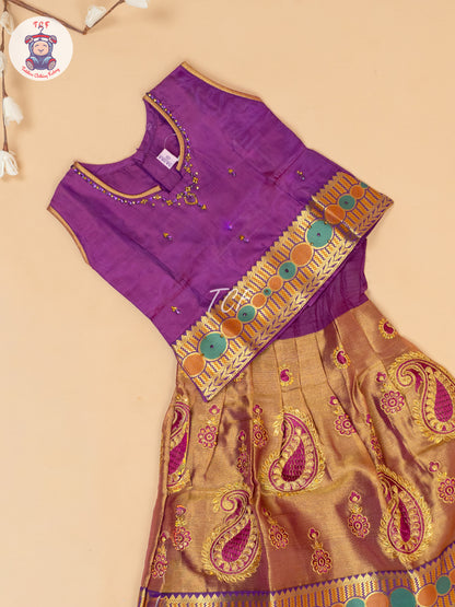 Majentha - Embriodered Pavadai Sattai