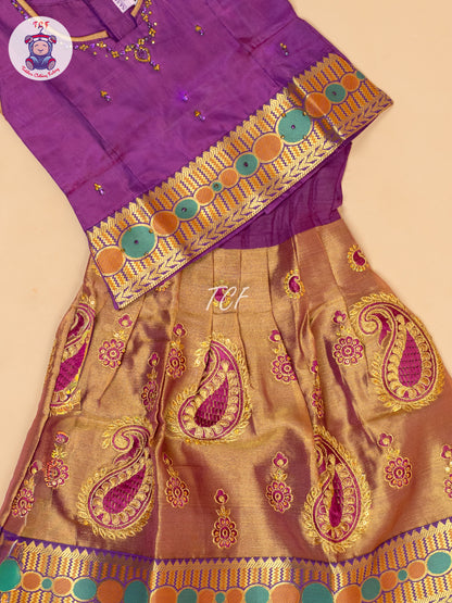 Majentha - Embriodered Pavadai Sattai