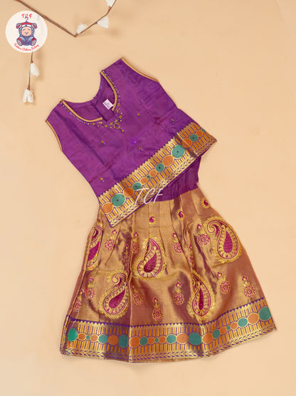 Majentha - Embriodered Pavadai Sattai