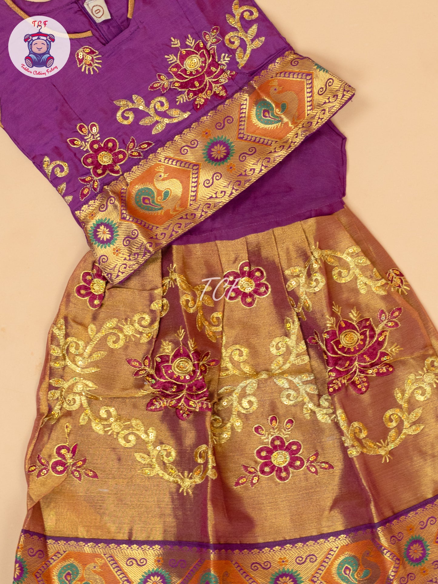 Majentha  - Embriodered Pavadai Sattai