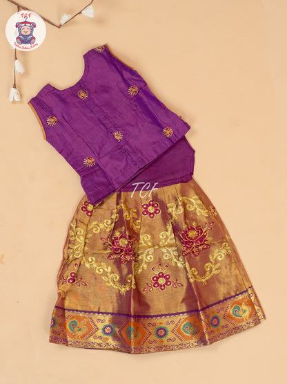 Majentha  - Embriodered Pavadai Sattai