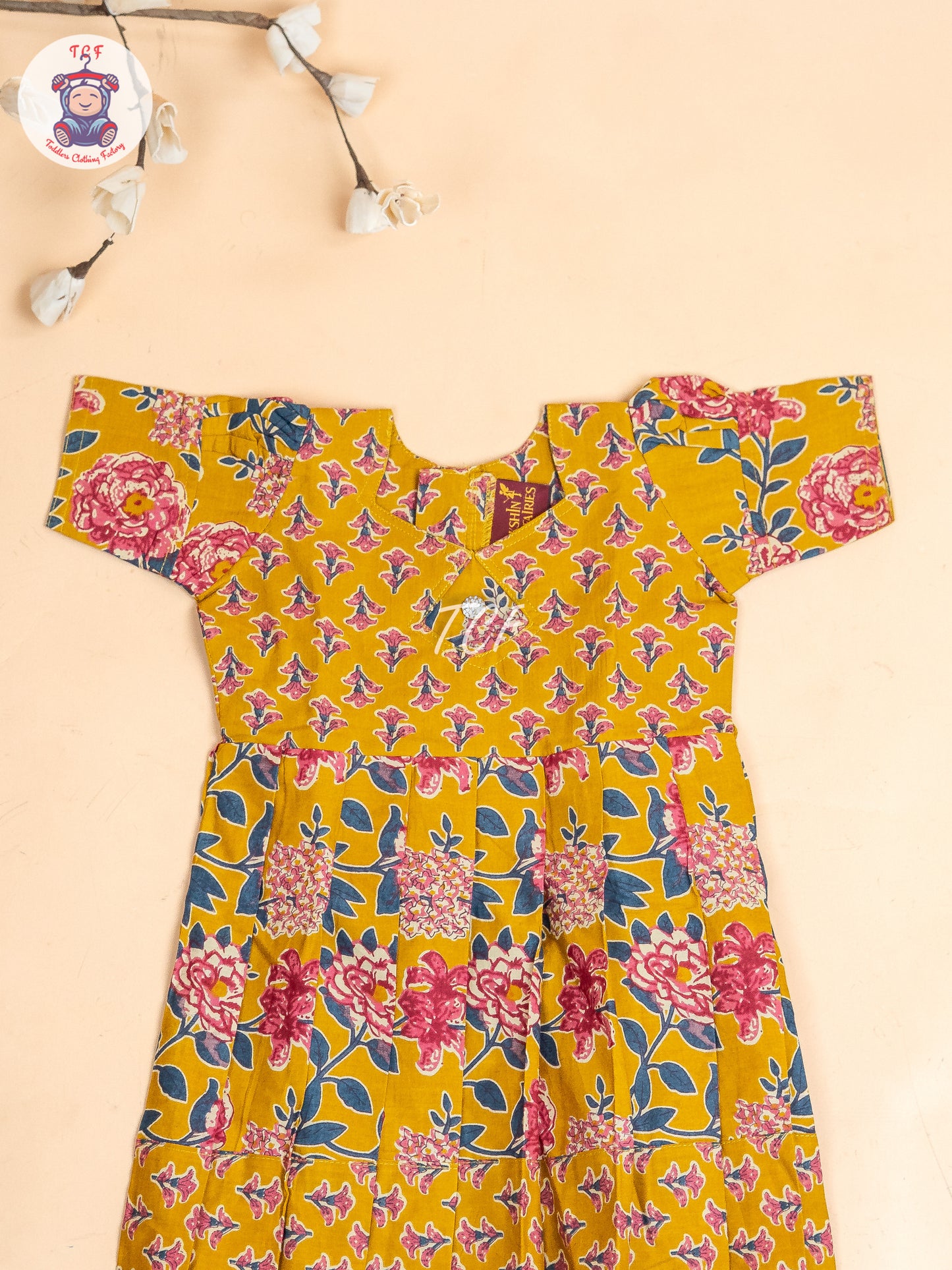 Mustard - Girls Readymade Long Frock