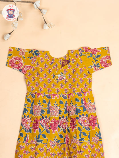 Mustard - Girls Readymade Long Frock