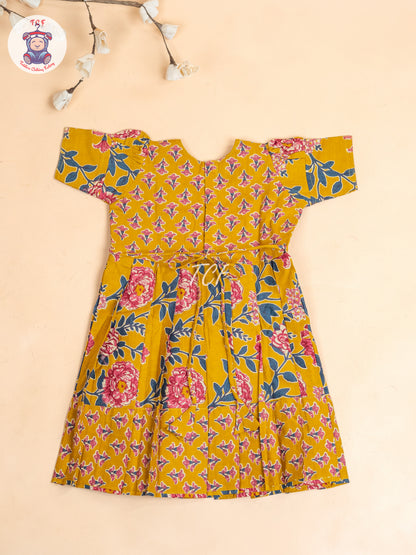 Mustard - Girls Readymade Long Frock