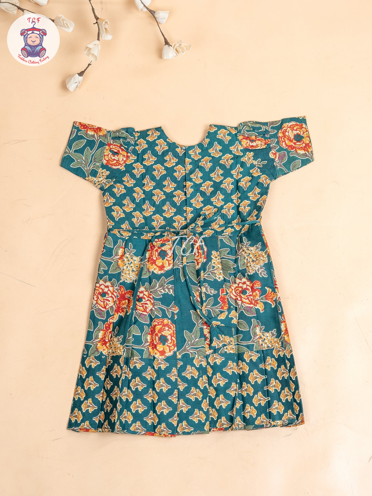 Bottle Green - Girls Readymade Long Frock