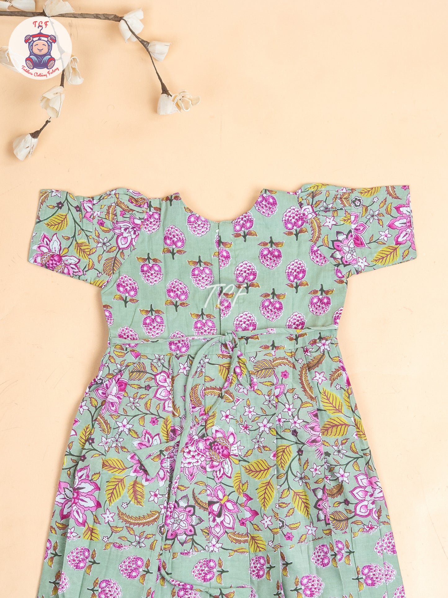 Light Green - Girls Readymade Long Frock