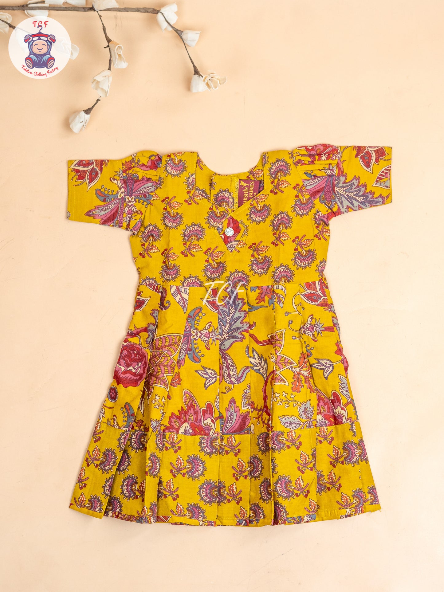 Mustard - Girls Readymade Long Frock