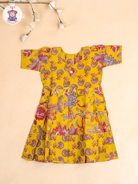 Mustard - Girls Readymade Long Frock