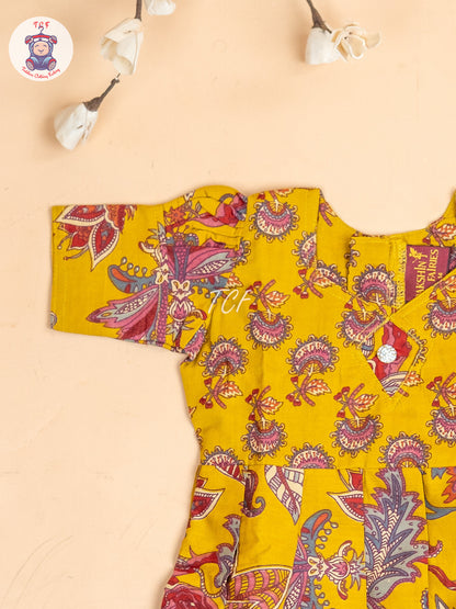 Mustard - Girls Readymade Long Frock