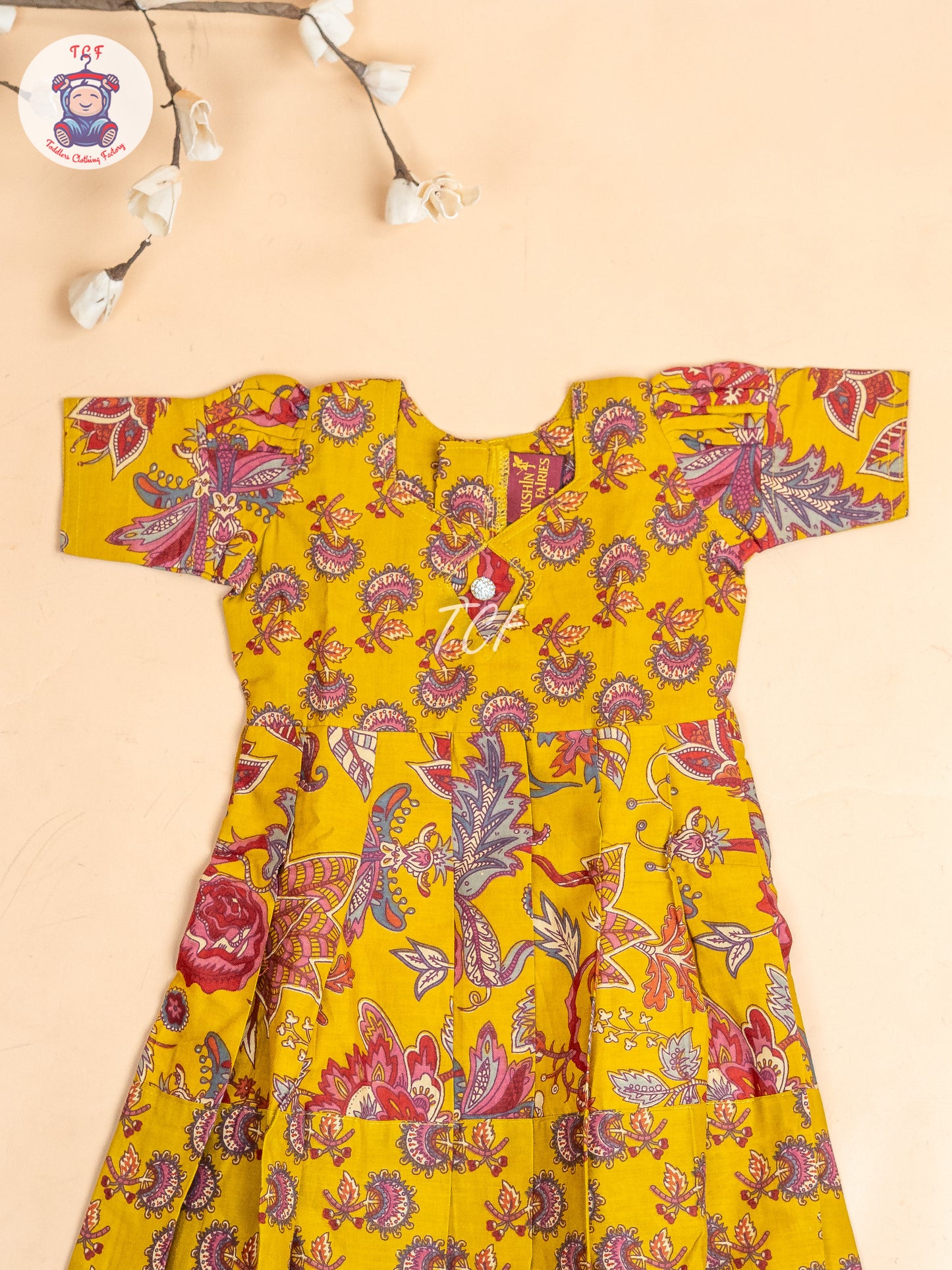 Mustard - Girls Readymade Long Frock