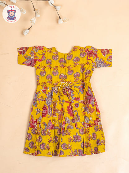 Mustard - Girls Readymade Long Frock