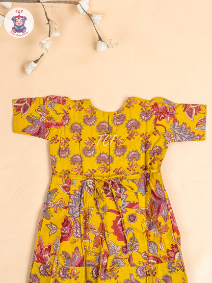 Mustard - Girls Readymade Long Frock