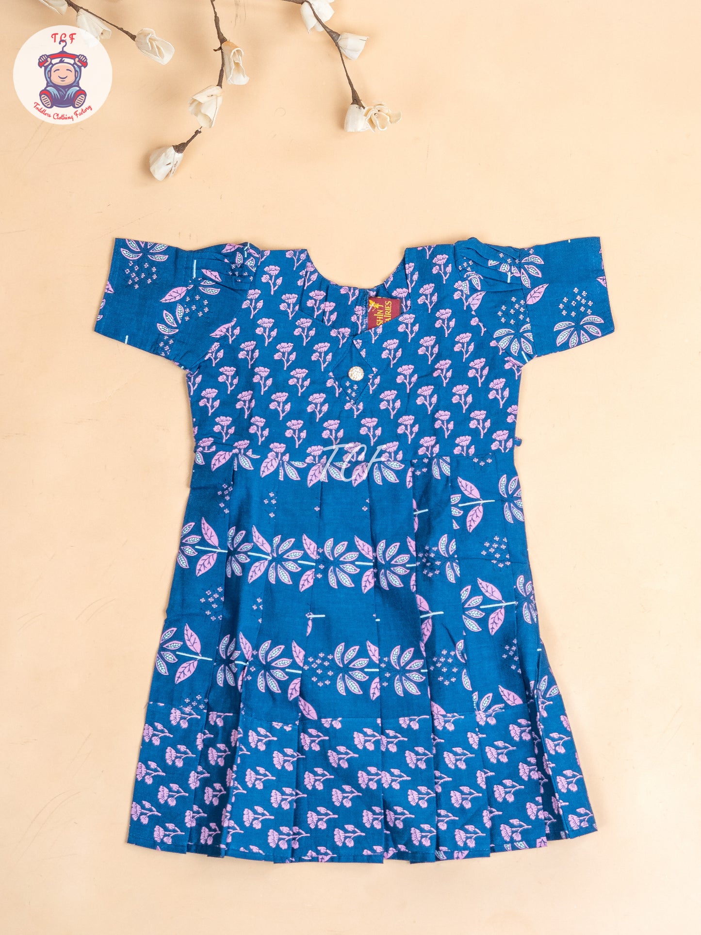 Blue - Girls Readymade Long Frock