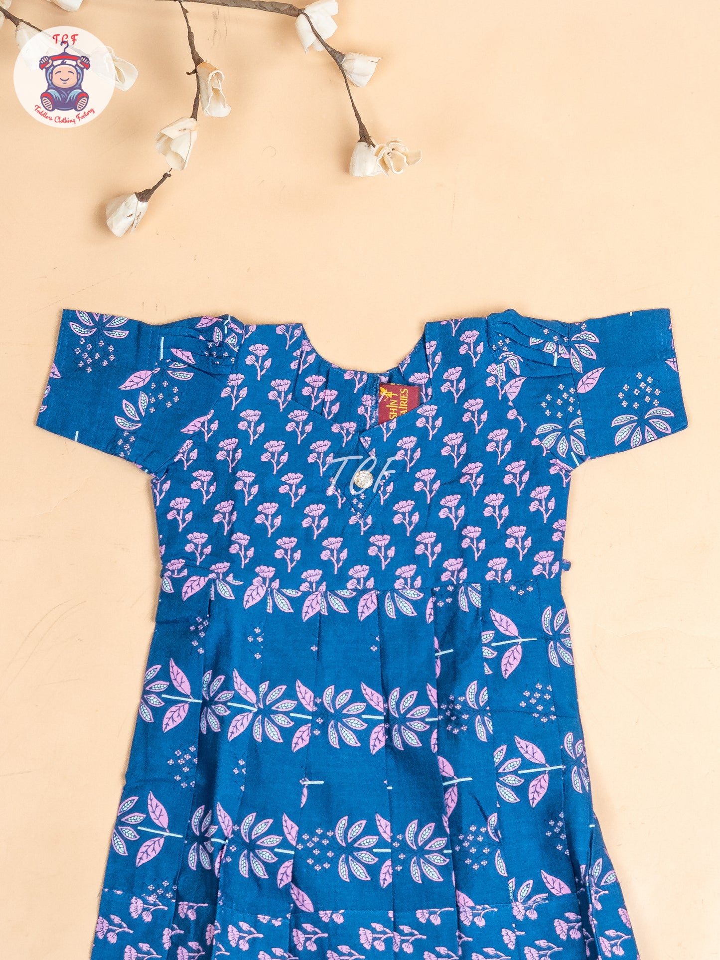 Blue - Girls Readymade Long Frock