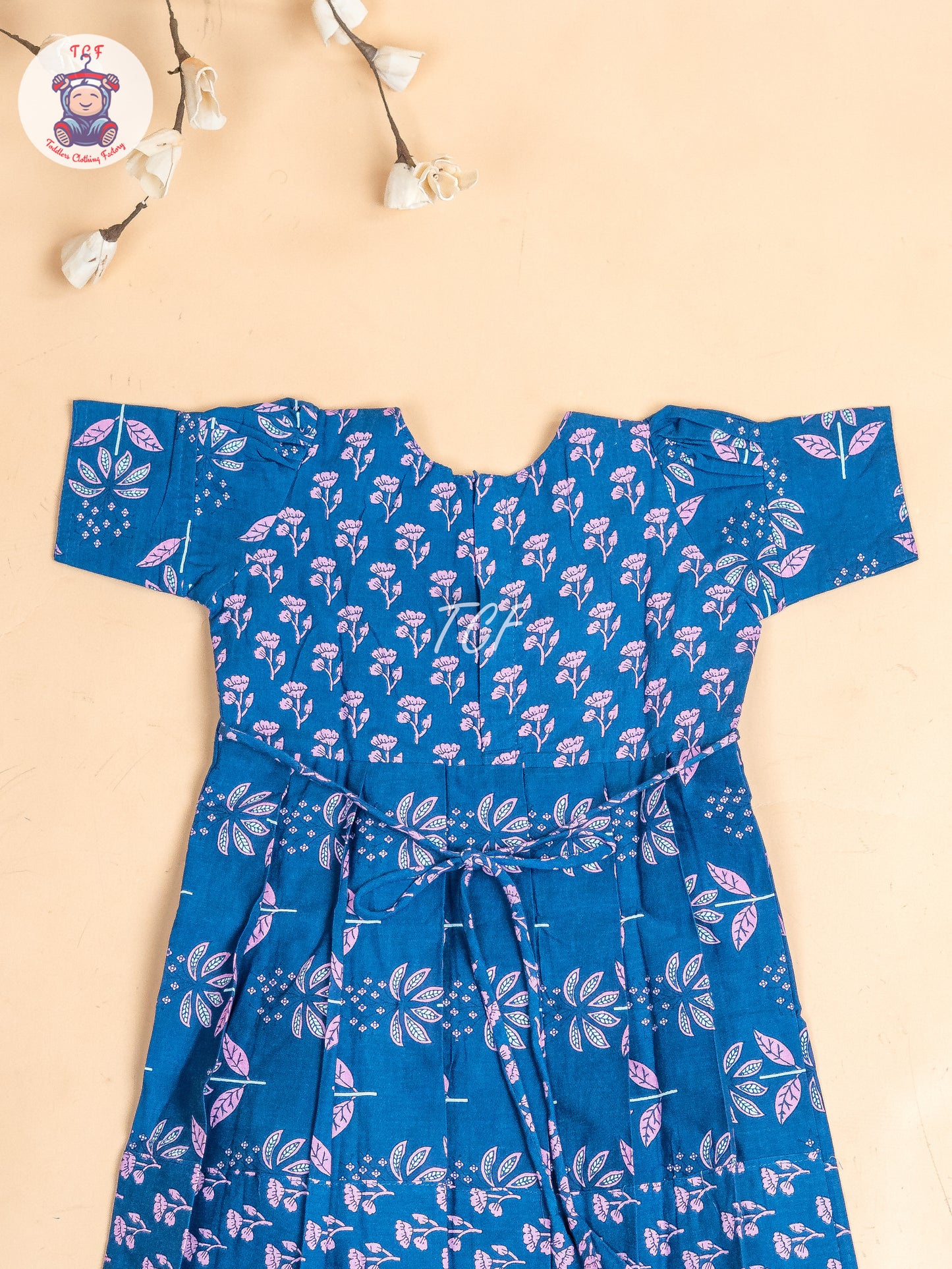 Blue - Girls Readymade Long Frock