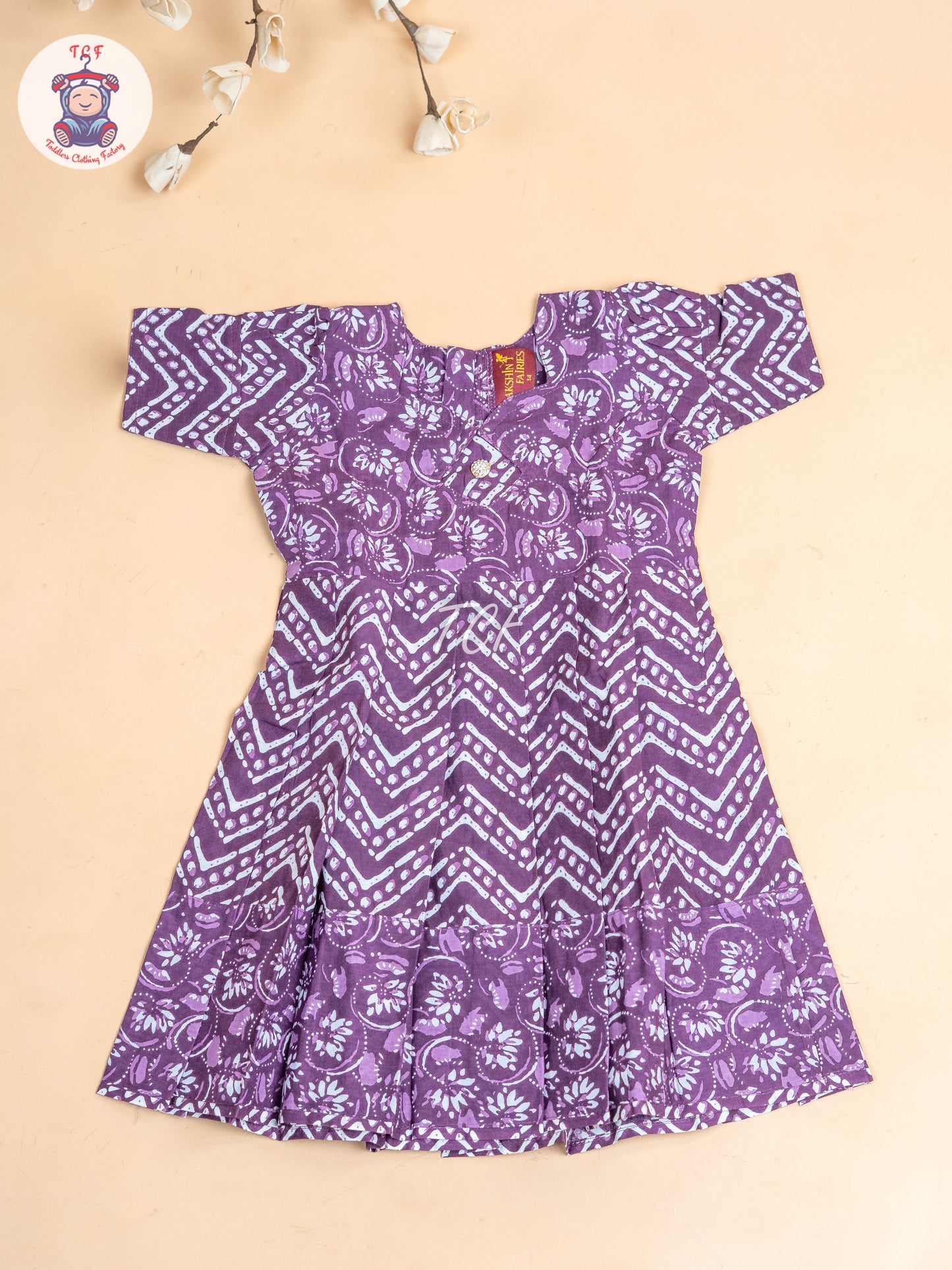 Purple - Girls Readymade Long Frock