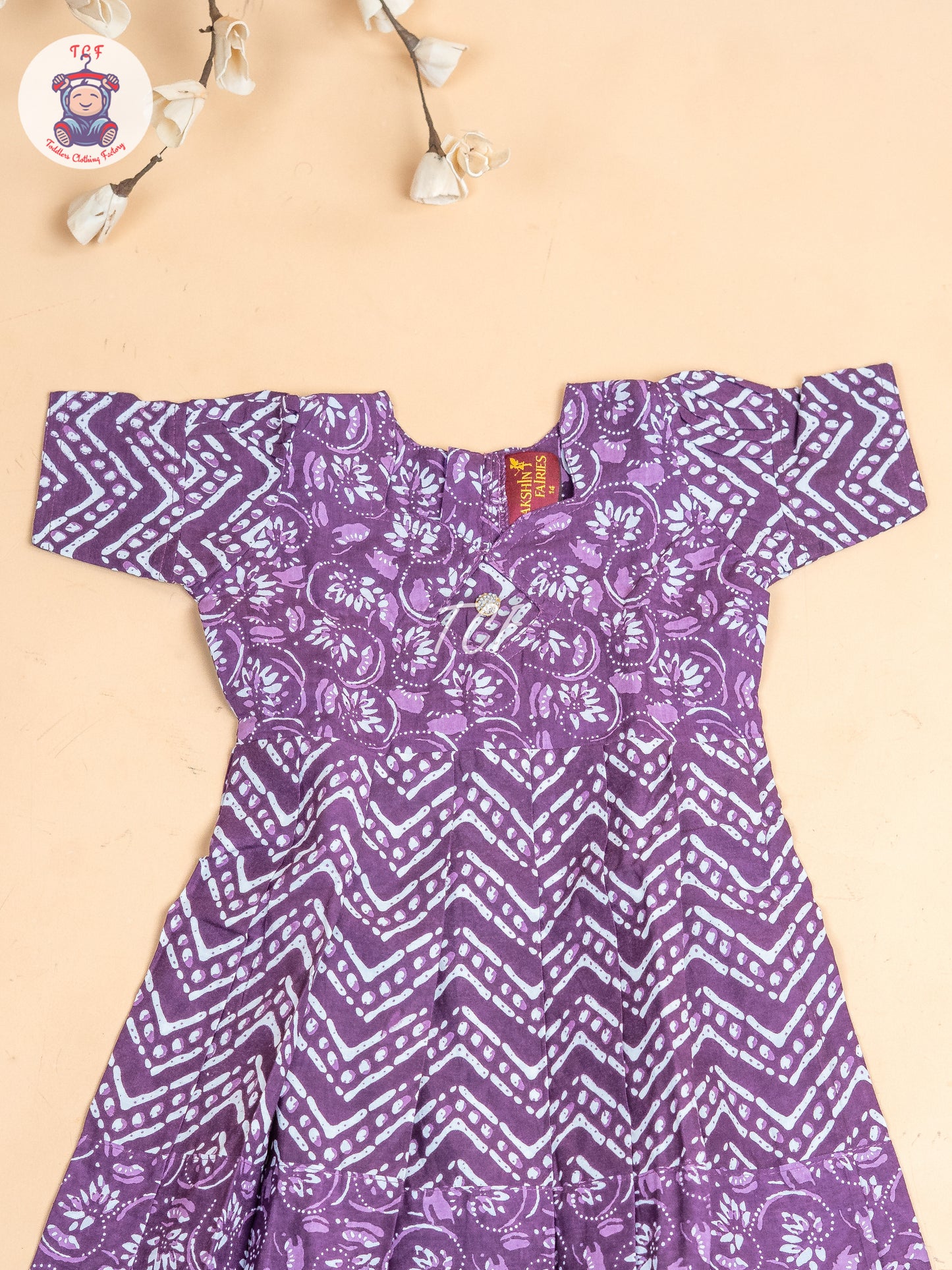 Purple - Girls Readymade Long Frock
