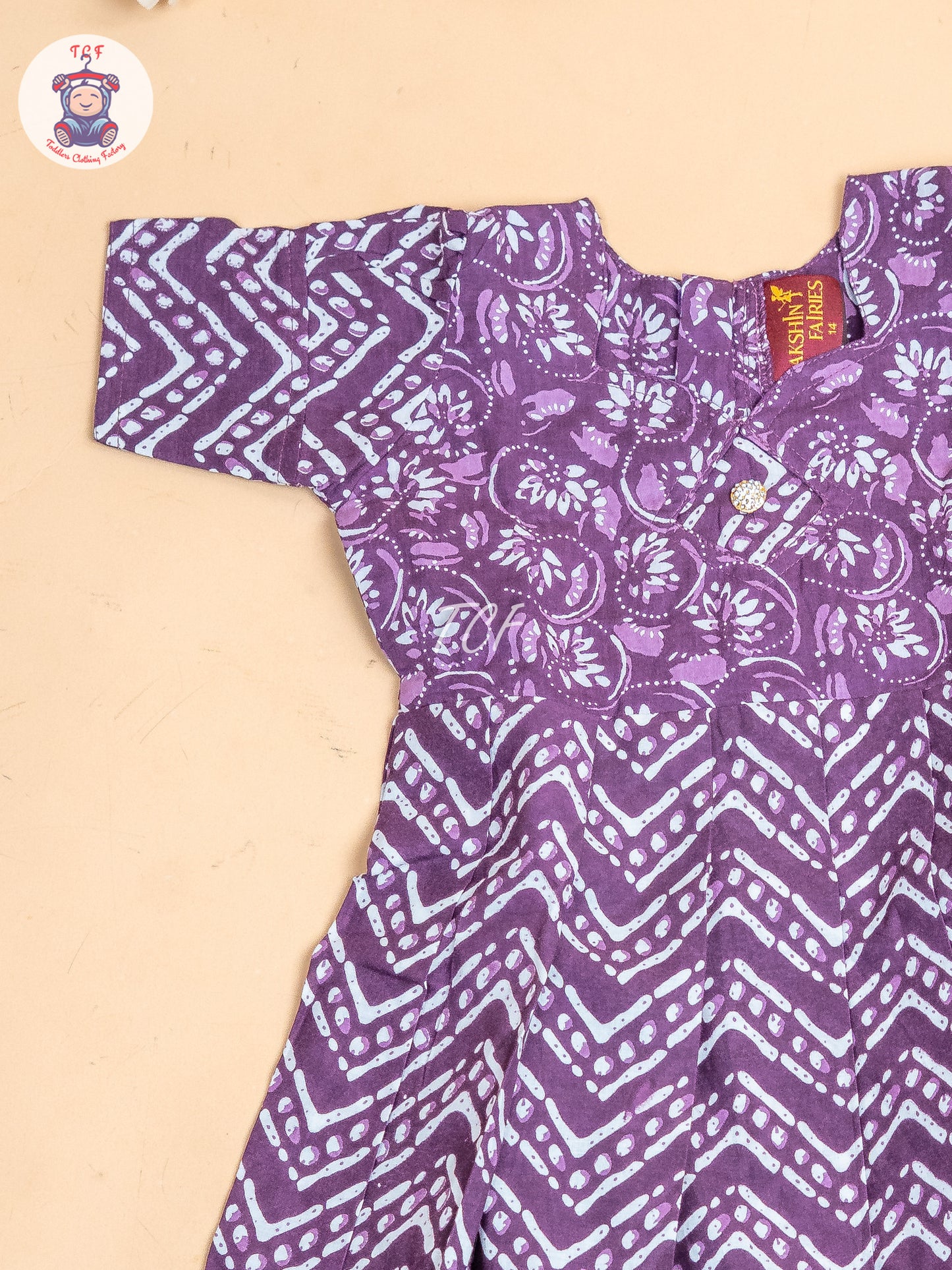 Purple - Girls Readymade Long Frock
