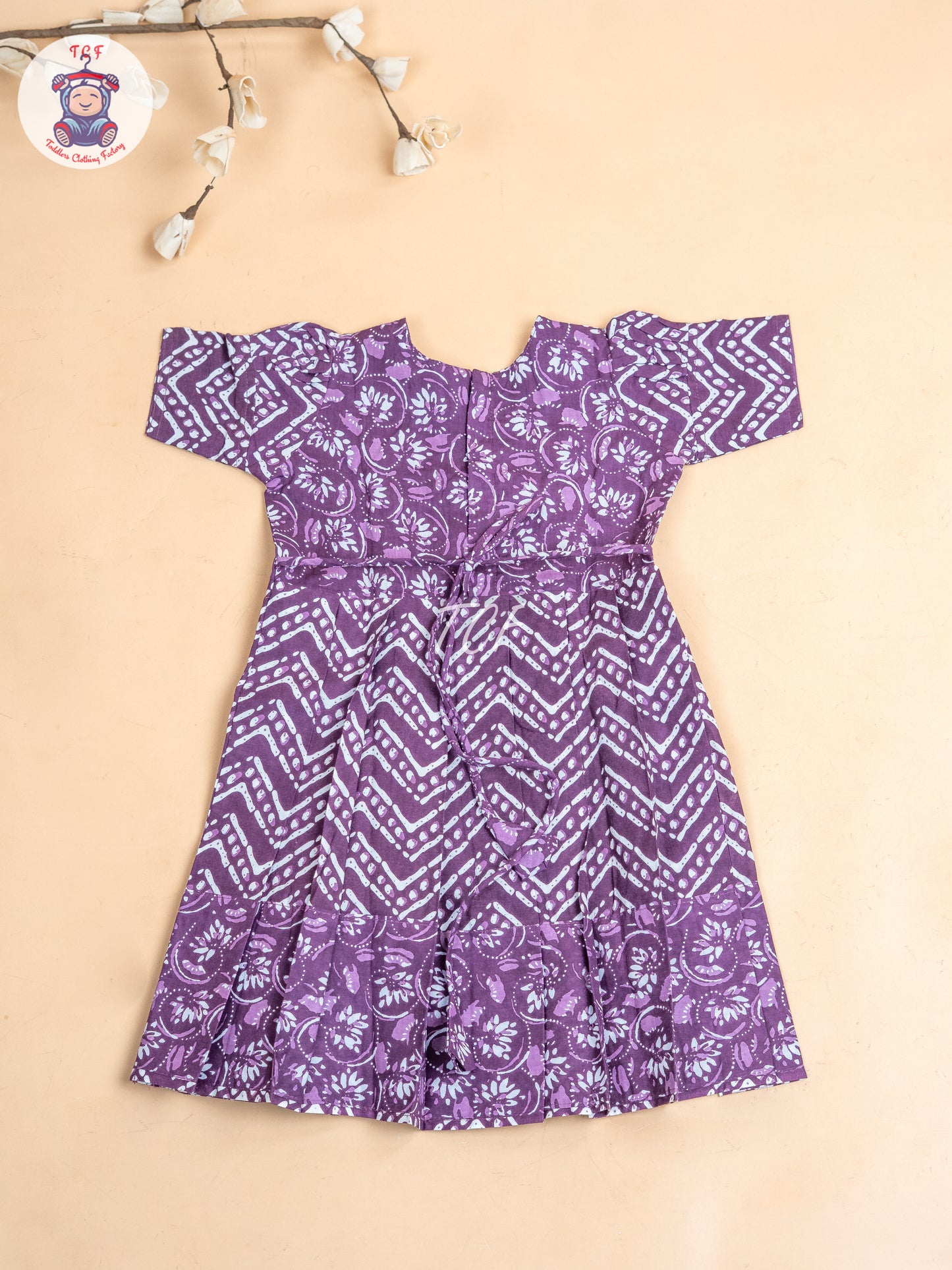Purple - Girls Readymade Long Frock