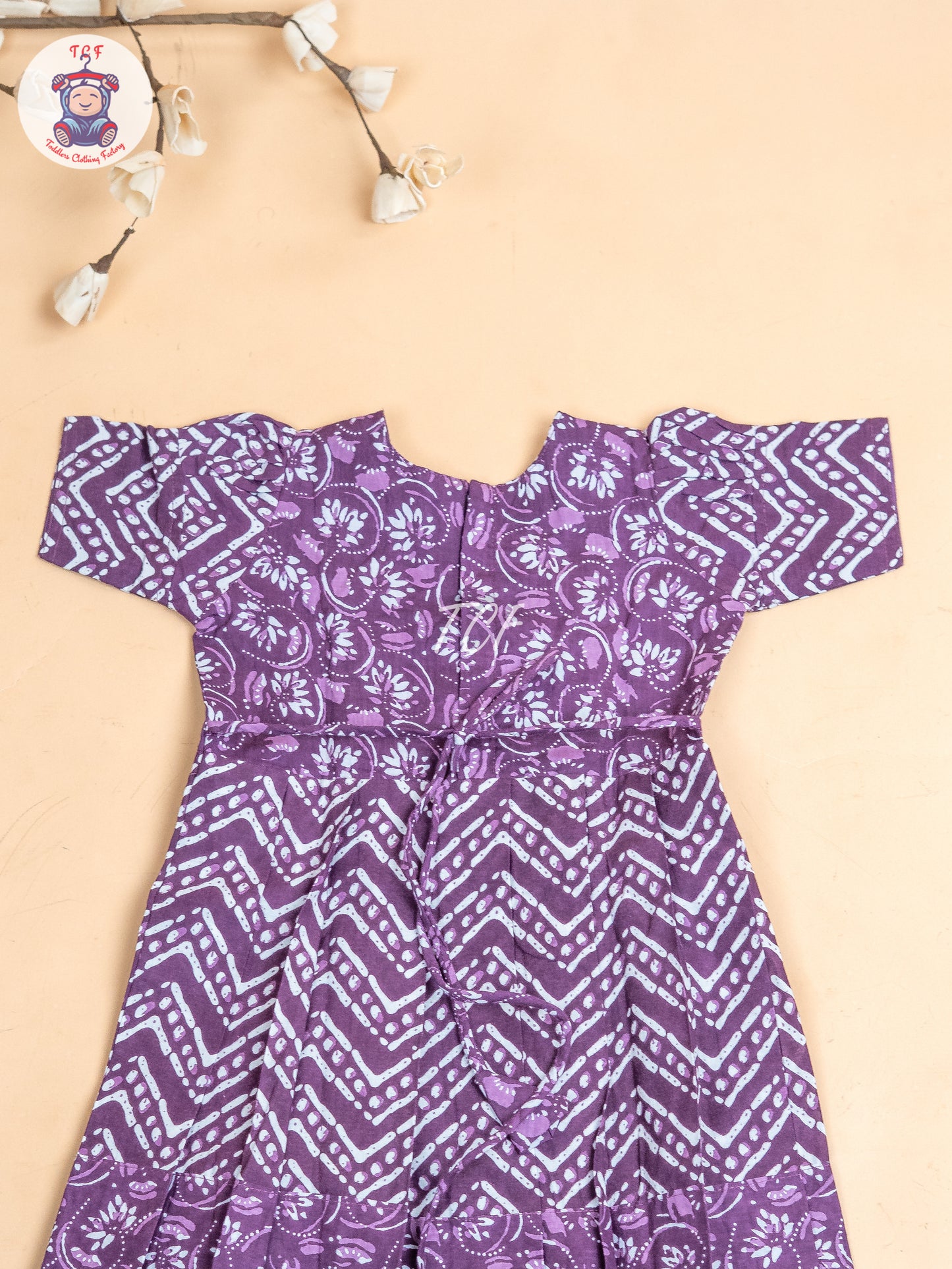Purple - Girls Readymade Long Frock