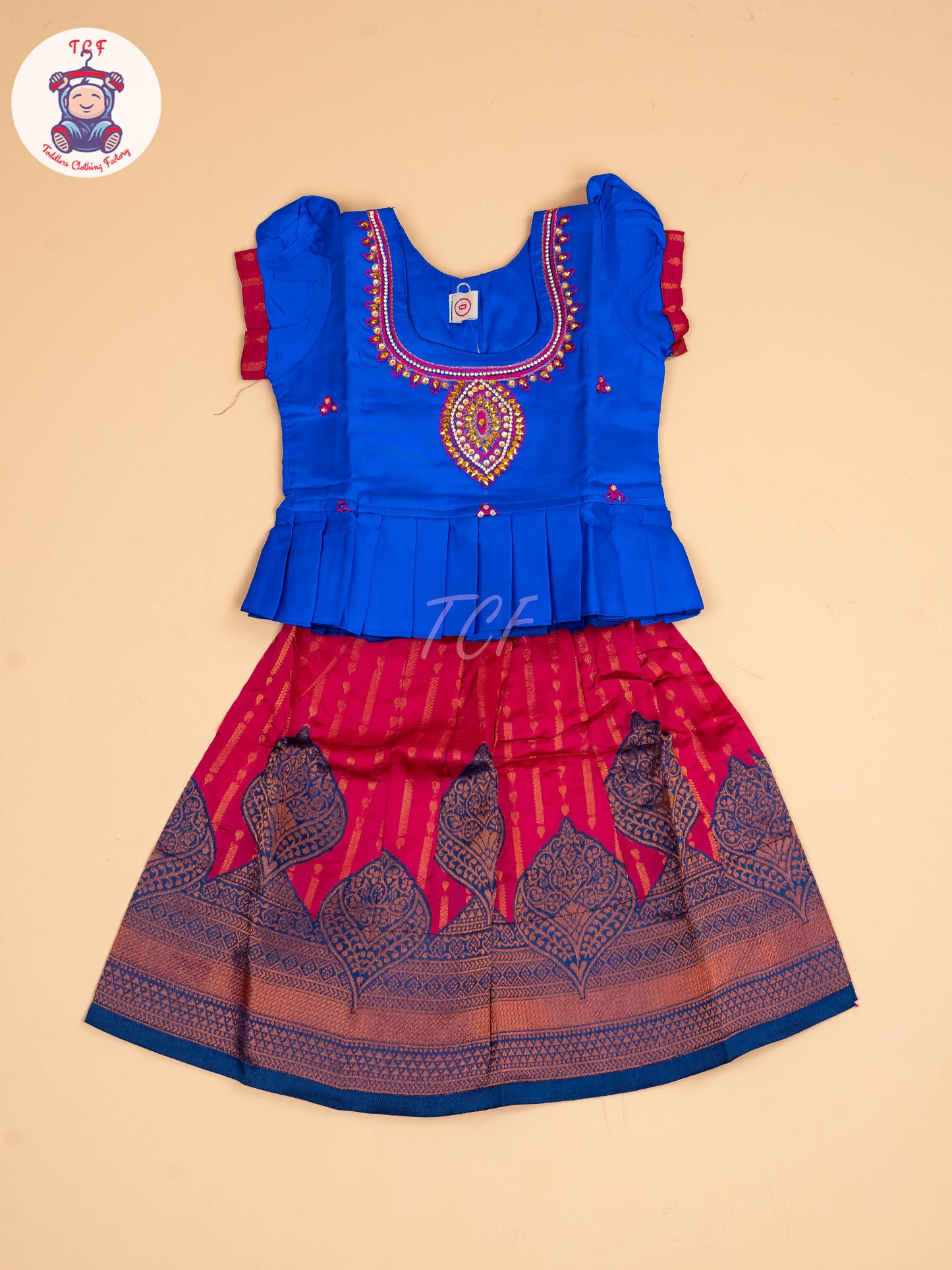 Blue & Pink - Pavadai Sattai