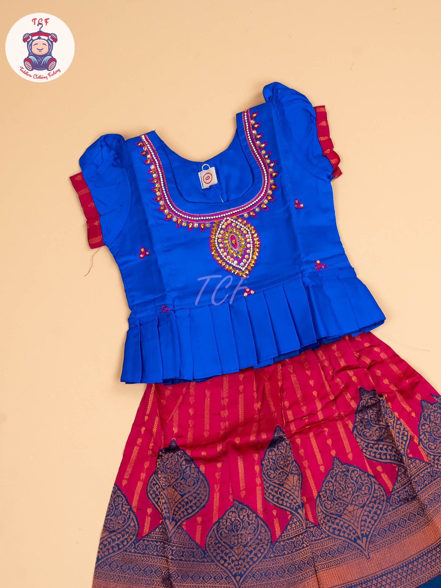 Blue & Pink - Pavadai Sattai