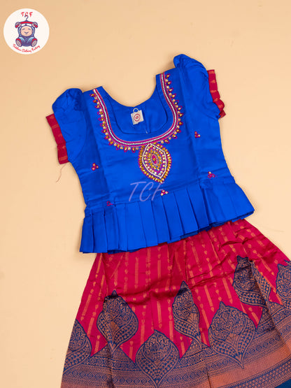 Blue & Pink - Pavadai Sattai
