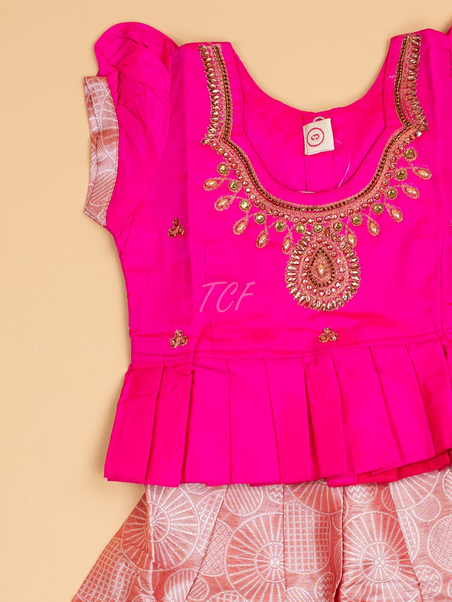 Pink & Peach - Pavadai Sattai