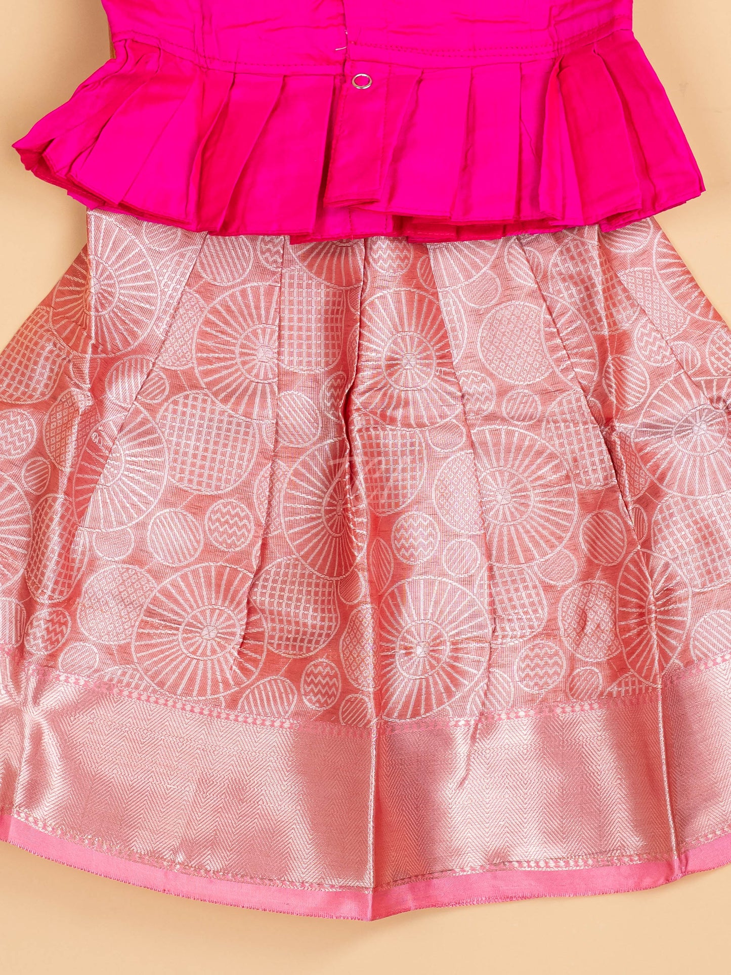 Pink & Peach - Pavadai Sattai