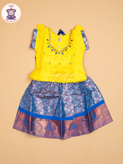 Yellow & Blue - Pavadai Sattai