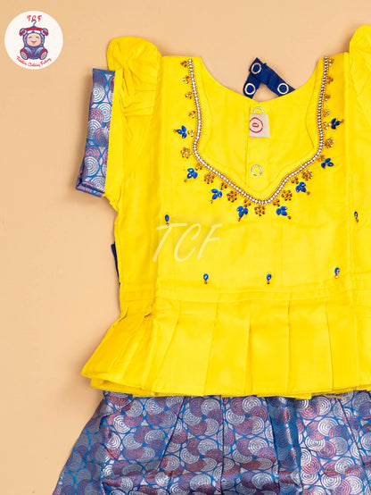 Yellow & Blue - Pavadai Sattai