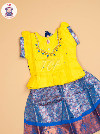 Yellow & Blue - Pavadai Sattai
